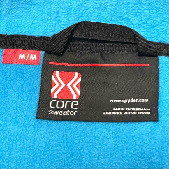 Spyder Women’s Blue Quilted Core Sweater Jacket Zip Up Front Size M - Picture 11 of 11